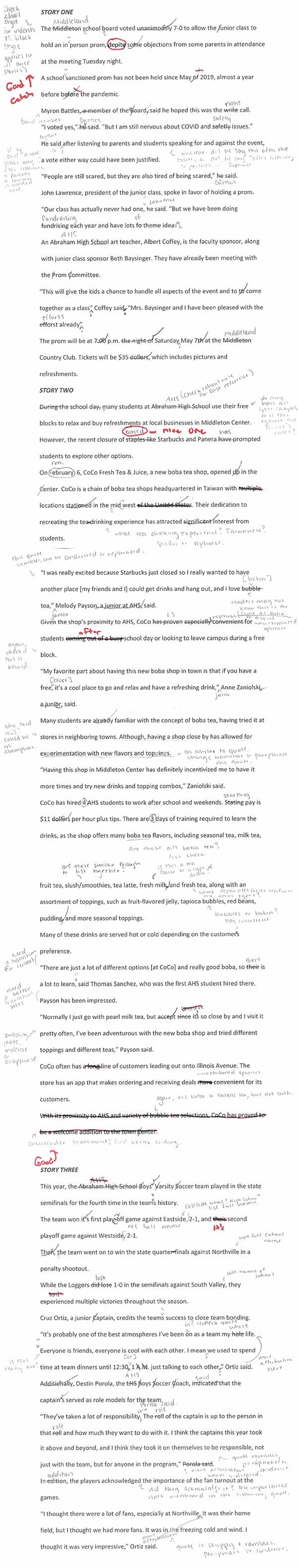 Copy Editing